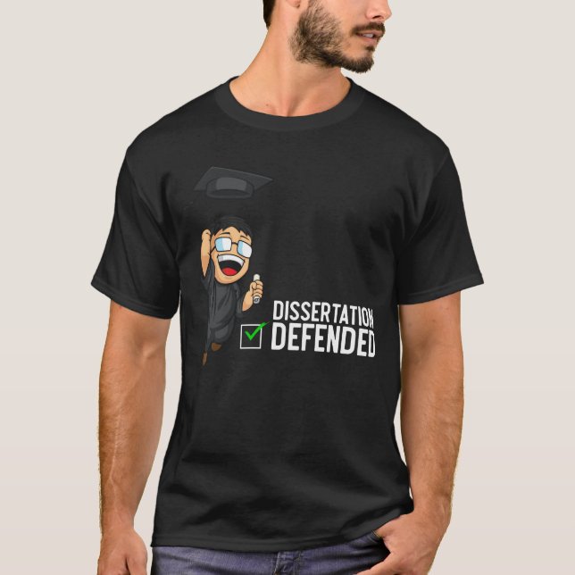Doktorat Studenten Dissertation Defence PhD T Shirt (Framsida)