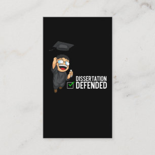 Doktorat Studenten Dissertation Defence PhD Visitkort