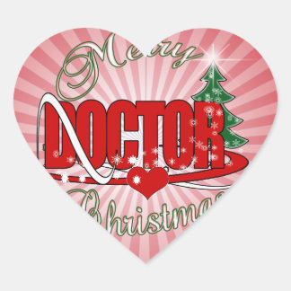 DOKTORGOD JUL HJÄRTFORMAT KLISTERMÄRKE
