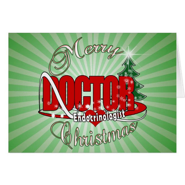 DOKTORJULEndocrinologist Hälsningskort (Framsidan Horizontal)