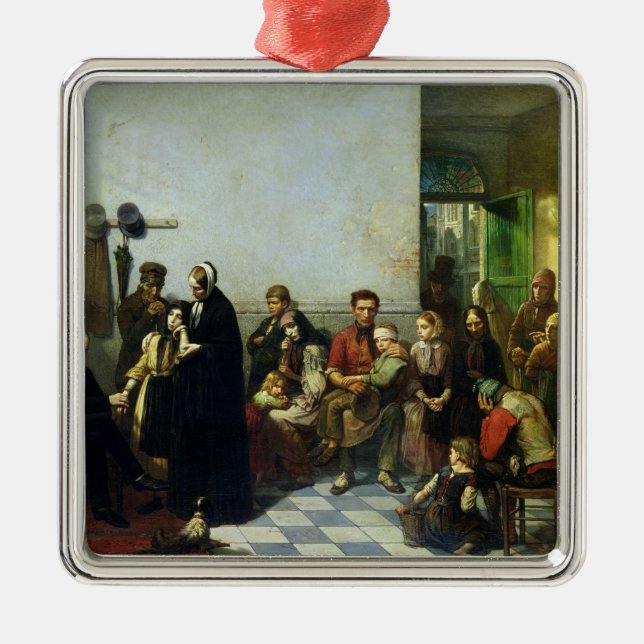 Doktorn för det fattigt julgransprydnad metall (Framsidan)