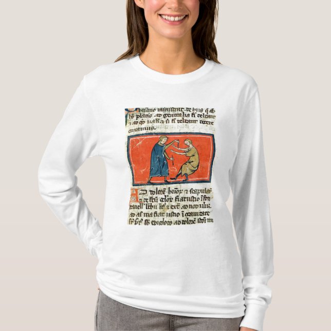 Doktorn som cauterising ett sår med, avfyrar t-shirt (Framsida)