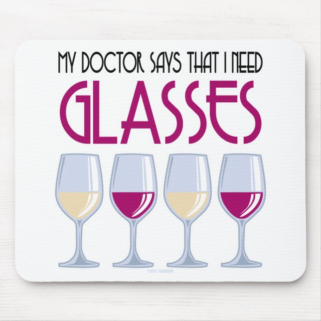Doktornågot att säga behöver jag exponeringsglas musmatta (Framsidan)