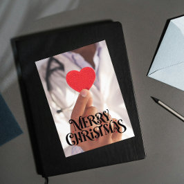 Doktorpraktik Anpassad logotyp Julmeddelande Julkort