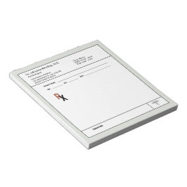 Doktorreceptblock, medicinska anteckningsblock