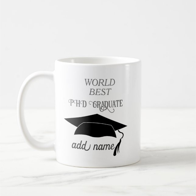 doktorsexamen doktorand examen firande högskola fe kaffemugg (Vänster)