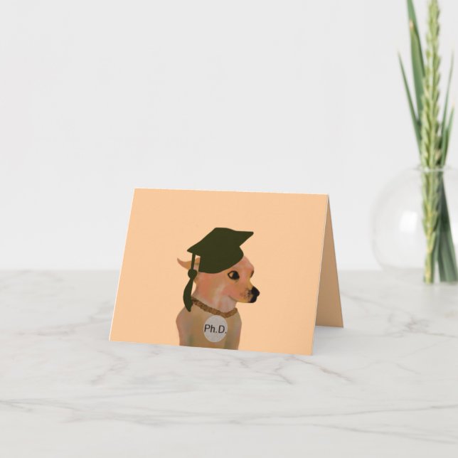 doktorsexamen Grad-kort Kort (Framsida)