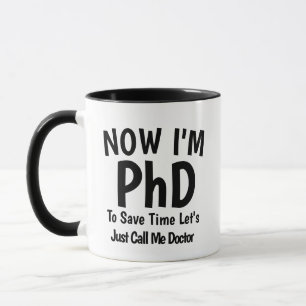 doktorsexamen i Studenten Mugg Snarky Doktor Hum