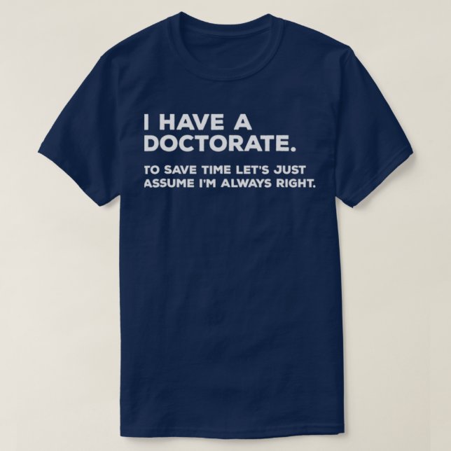 doktorsexamen i Studenten T Shirt (Design framsida)