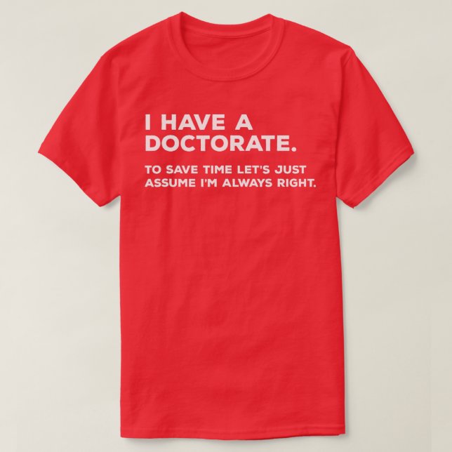 doktorsexamen i Studenten T Shirt (Design framsida)