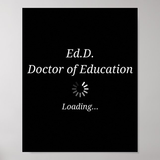 Doktorsexamen lastar med last rolig ed.d poster (Framsidan)