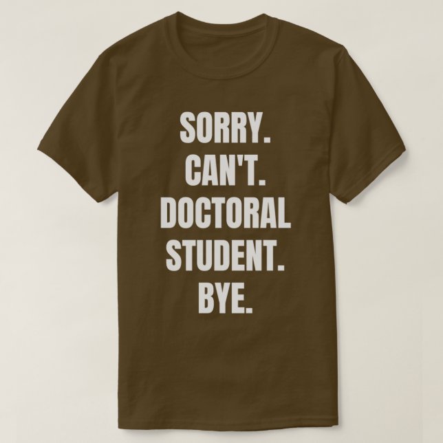 doktorsexamen Student Doktor i Philosophy Funny Gi T Shirt (Design framsida)