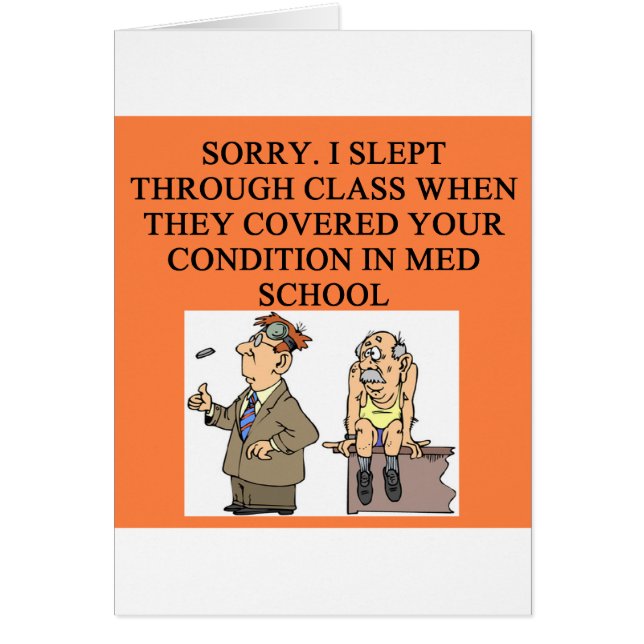 DOKTORskämt Hälsningskort (Framsidan)