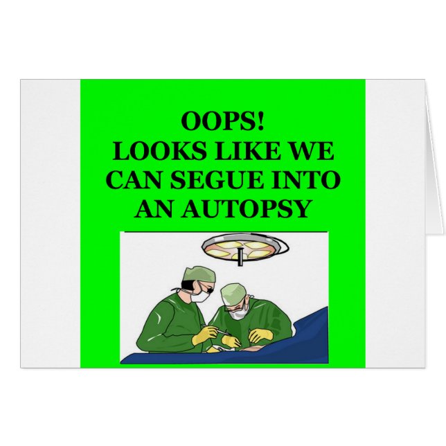 doktorskämt hälsningskort (Framsidan Horizontal)