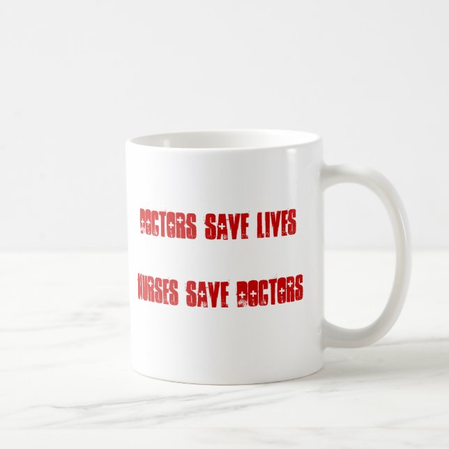 Doktorsparaliv - sjuksköterskasparadoktorer kaffemugg (Höger)