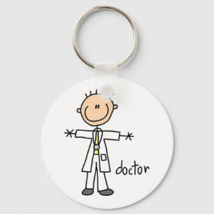 Doktorstick figur nyckelring