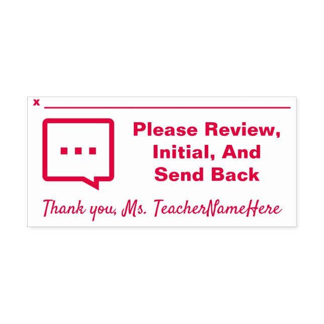 Dokumentgranskning och eget namn Rubber Frimärke Självfärgande Stämpel (Design)