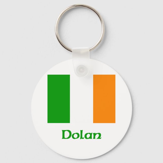 Dolan Irish Flagga Nyckelring (Framsida)