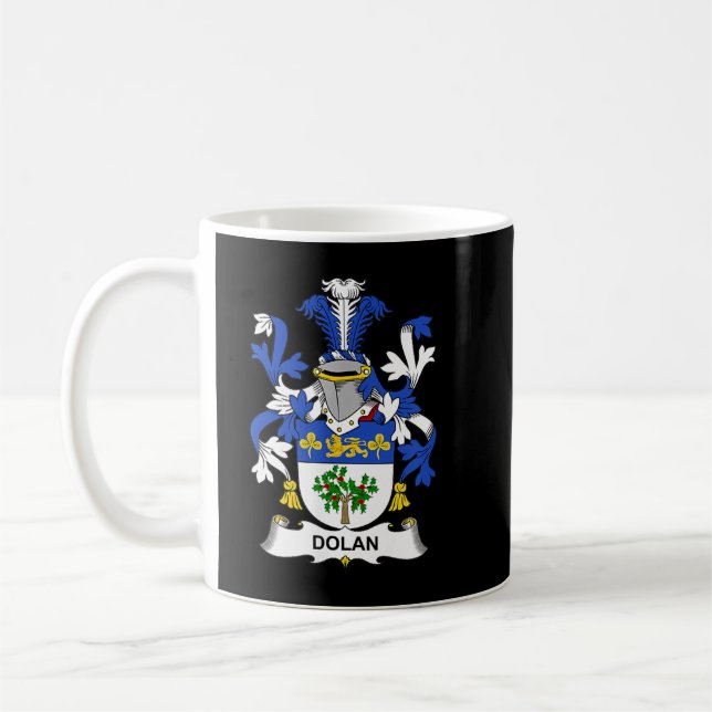 Dolan Jackar Arm Family Crest Kaffemugg (Vänster)