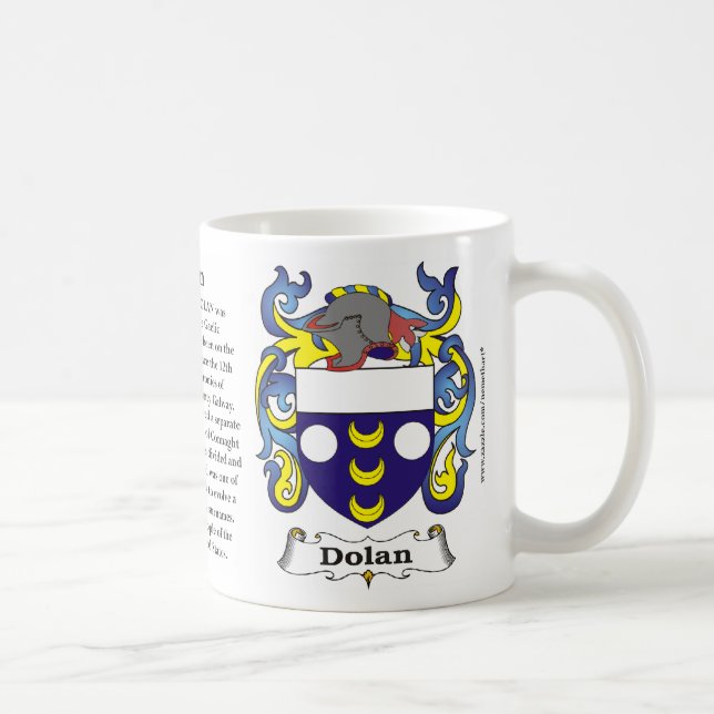 Dolan, ursprung som, är menande och vapenskölden kaffemugg (Höger)