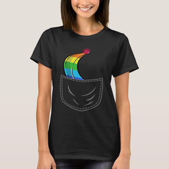 Dolce And Banana  Banana Rainbow  Chest Bag T Shirt (Framsida)