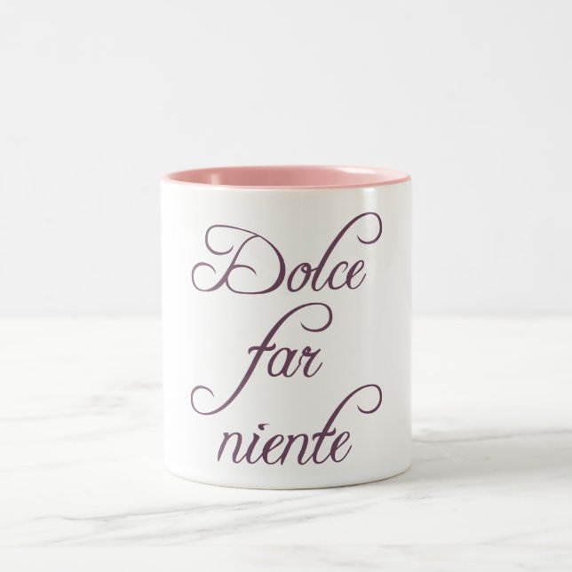Dolce avlägsen niente Två-Tonad mugg (Center)