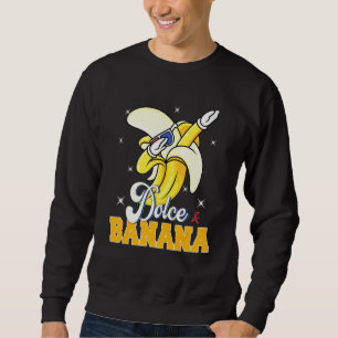 Dolce Banana Dabbing Bananas Vegan Veggie Lång Ärmad Tröja