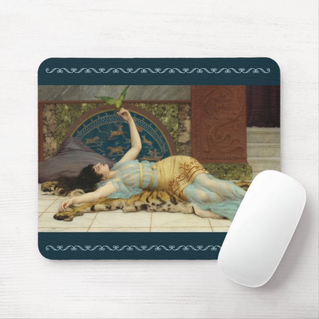 Dolce Far Niente av John Godward Musmatta (Med mus)