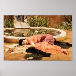 Dolce Far Niente av John Godward Poster