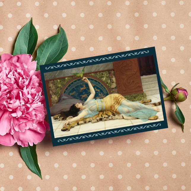 Dolce Far Niente av John Godward Vykort (Skapare uppladdad)