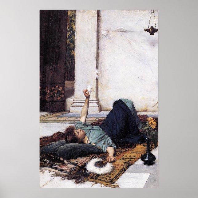 DoLCE FaR NiENTE, av John William Waterhouse-1879 Poster (Framsidan)