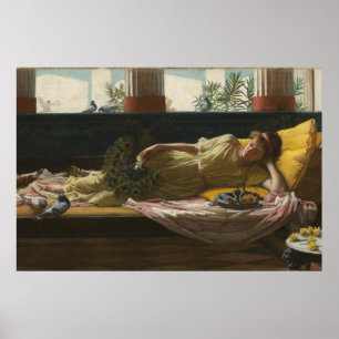 DoLCE FaR NiENTE, av John William Waterhouse-1880 Poster