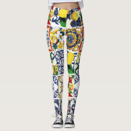 Dolce Gabbana New Season Modern Typography Design Leggings