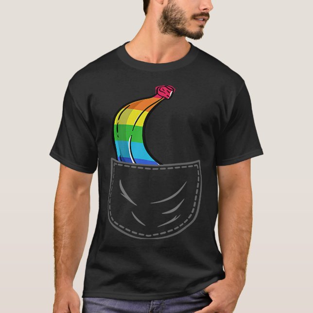 Dolce och Banana Banana Rainbow Chest Bag T Shirt (Framsida)