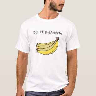 Dolce och Banana Funny Mode Bananas Vegan Veggi T Shirt