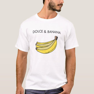 Dolce och Banana Funny Mode Bananas Vegan Veggi T Shirt
