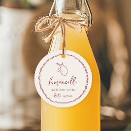 Dolce Vita Handskrivna Limoncello-etiketter Gåvor Etiketter