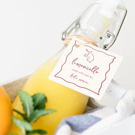 Dolce Vita Handskrivna Limoncello-etiketter Gåvor Etiketter