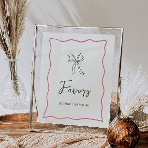 Dolce Vita Italiana Möhippa Favors Sign Poster