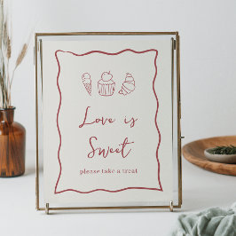 Dolce Vita Italienska Möhippan Sweet Treats Sign Poster
