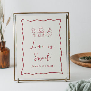 Dolce Vita Italienska Möhippan Sweet Treats Sign Poster