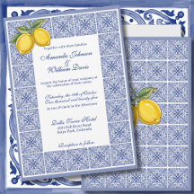 Dolce Vita - Italienska Tiles och Lemons Bröllop