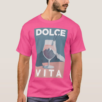 Dolce Vita Painting Italia Mountains Hiking Spritz T Shirt