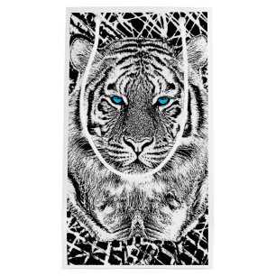 Dold Black and White Blue Öga Tiger