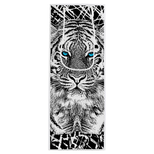 Dold Black and White Blue Öga Tiger (Framsidan)