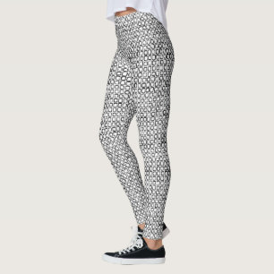 Dold Black Sketch Fintar Modern Art Leggings