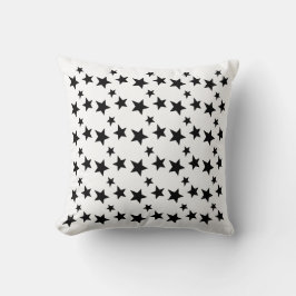 Dold Black Star Mönster - Modern, sömlös stjärna Kudde