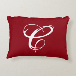 Dold "C"-dekorfärg med bakåtriktad mask Prydnadskudde