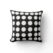 Dold Dots Black & White Dekorativ kudde