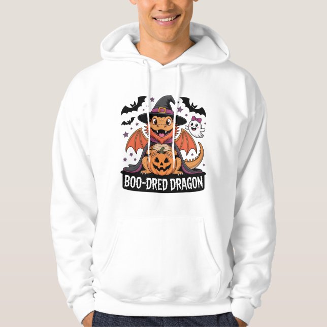 Dold draken Spooky Cute Design Hoodie (Framsida)